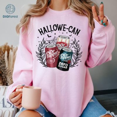 Dr Pepper Hellloween-Can Funny Halloween Shirt, Halloween Shirt, Spooky Season Shirt, Retro Halloween, Halloween Sweatshirt, Fall Shirt