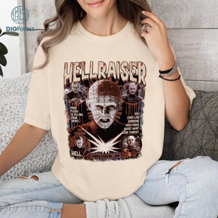 Vintage Hellraiser Pinhead Vintage T Shirt, Hellraiser Homage TV Shirt, Halloween Horror Nights Shirt, Horror Movie Shirt, Horror Killers Shirt