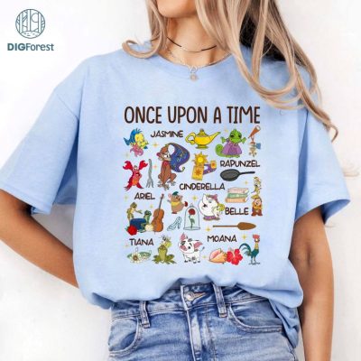 Disney Princess Once Upon A Time Shirt, Disneyland Princess Shirt, Girl Trip Shirt, Disneyworld Trip Shirt, Princess Tiana Shirt, Princess Moana