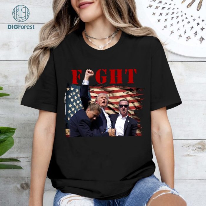 Trump Assassination sweatshirt, Donald Trump Shooting Tee, Fight Trump Shirt, Never Surrender Tee, Republican Shirt, Make America Great tee