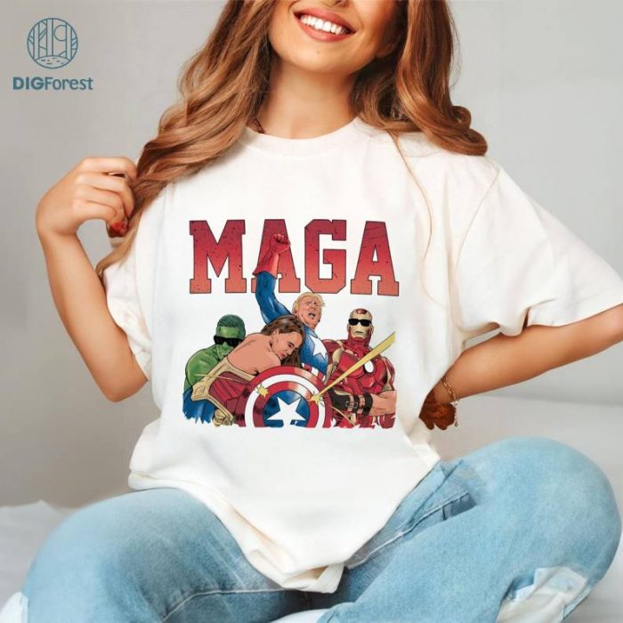Trump Avengers MAGA T-Shirt, Donald Trump Shooting Tee, Fight Trump Shirt, Never Surrender Tee, Republican Shirt, Trump Assassination Shirt
