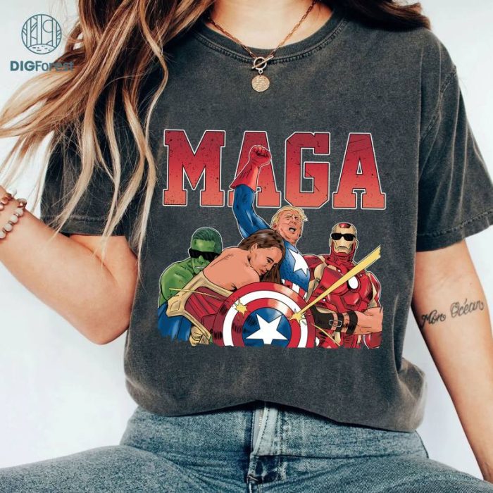 Trump Avengers MAGA T-Shirt, Donald Trump Shooting Tee, Fight Trump Shirt, Never Surrender Tee, Republican Shirt, Trump Assassination Shirt