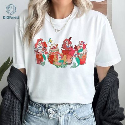 Disney Princess Latte Coffee Shirt, Princess Ariel Coffee Shirt, The Little Mermaid Shirt, WDW Disneyland Family Vacation Holiday Gift, Disneyland Trip Outfits, Gift For Her Disney Princess Latte Coffee Shirt, Princess Ariel Coffee Shirt, The Little Mermaid Shirt, WDW Disneyland Family Vacation Holiday Gift, Disneyland Trip Outfits, Gift For Her