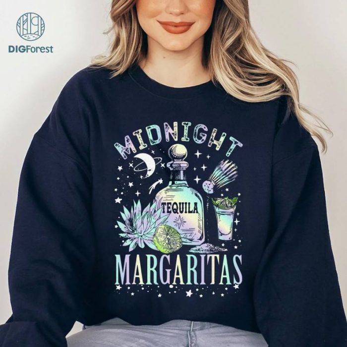 Midnight Margaritas Practical Magic Halloween Cocktails Shirt, Witchy Halloween Shirt, Practical Magic Shirt, Midnight Margaritas Shirt