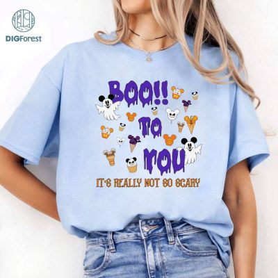 Boo To You Parade Disney Halloween Shirt, Mickey's Not So Scary Halloween Party Disney T-Shirt, Disney Mickey and Friends Costume Ghost Tee, Magic Kingdom Disneyland Family Trip