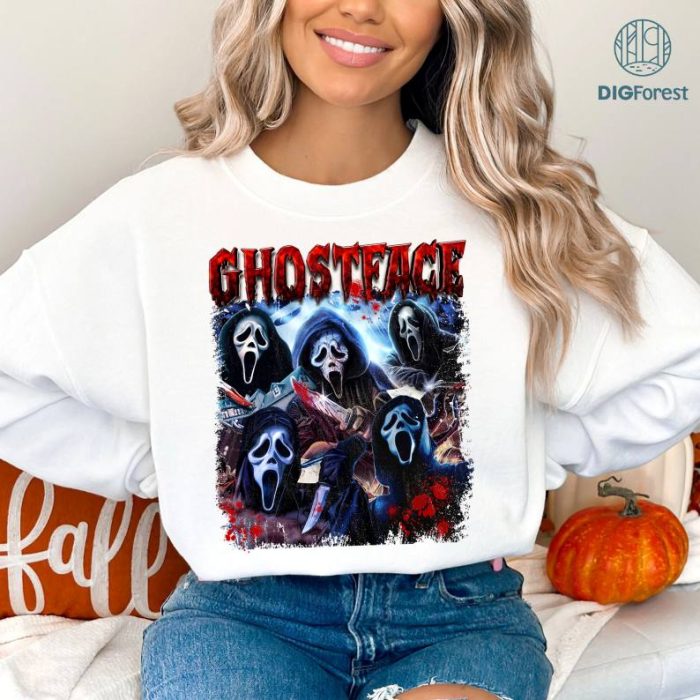 Vintage Ghostface Halloween Scary Movie Shirt, Horror Movie Shirt, Funny Halloween Tshirt, Scream Shirt, Ghostface Shirt, Halloween Party 2024 Shirt