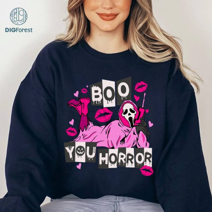 Boo You Horror Ghostface Scream Movie Horror Halloween Shirt, Ghostface Shirt, Scream Horror Movie Shirt, Halloween Shirt, Halloween Movie Shirt
