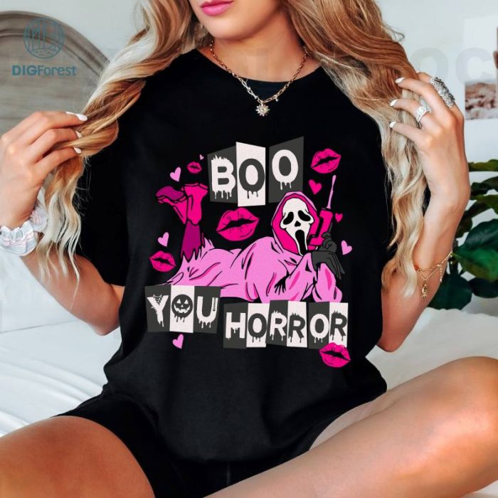 Boo You Horror Ghostface Scream Movie Horror Halloween Shirt, Ghostface Shirt, Scream Horror Movie Shirt, Halloween Shirt, Halloween Movie Shirt