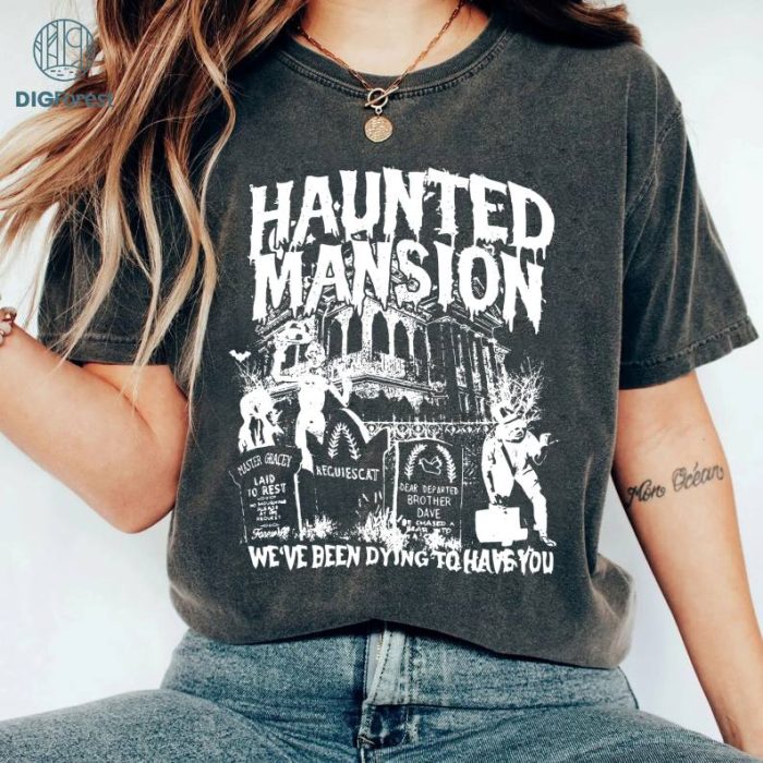 Vintage The Haunted Mansion Shirt, Haunted Mansion Tee, Halloween Haunted Mansion Shirt, Disneyland Halloween Party, Foolish Mortals Shirt