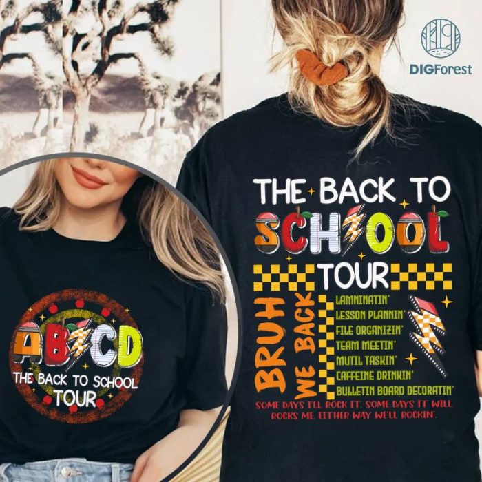 Retro Back to School for Teachers Shirt, ABCD Teacher Back To School Shirt, Teacher Gift Shirt, Teacher T shirt Sublimation, Elementary School Shirt