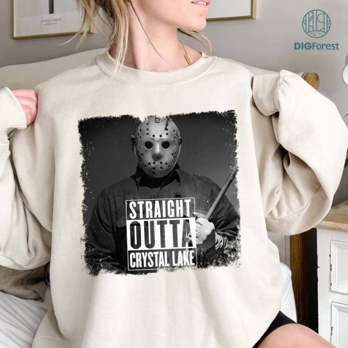 Horror Halloween Jason Voorhees Straight out Crystal Lake Shirt, Sacry Movie Shirt, Horror Movie Shirt,