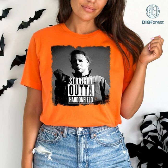 Michael Myers Straight out Haddonfield Shirt, Halloween Horror Movie Shirt, Killer Character Halloween Shirt, Halloween Scary Horror Movie Shirt