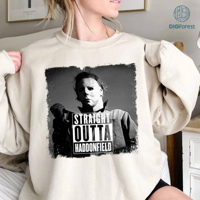 Michael Myers Straight out Haddonfield Shirt, Halloween Horror Movie Shirt, Killer Character Halloween Shirt, Halloween Scary Horror Movie Shirt