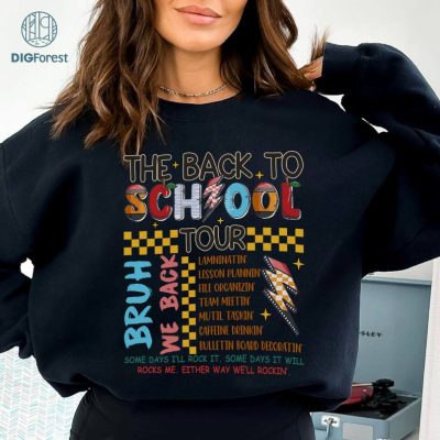 The Back To School Teacher Tour Shirt, Teacher Tour Tee, Concert Tour Teacher Back to School Shirt, Elementary Middle School Teacher Tee The Back To School Teacher Tour Shirt, Teacher Tour Tee, Concert Tour Teacher Back to School Shirt, Elementary Middle School Teacher Tee