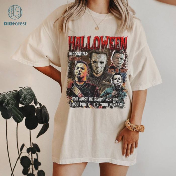 Vintage Michael Halloween Shirts, Michael Myers Horror Movie Shirt, Halloween Party 2024 Shirts, 13th Of June Michael Myers Tee Shirt