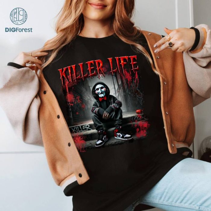 Horror Halloween Killer Life Jigsaw Shirt, Halloween Jigsaw Shirt, Horror Characters Shirt, Horror Nights Shirt, Scary Movie Halloween Shirt, Horror Fan Gift