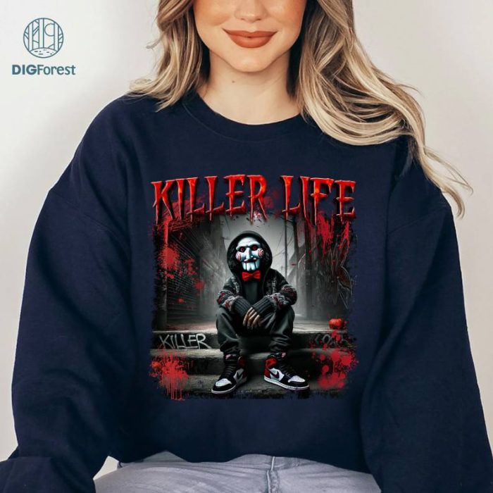 Horror Halloween Killer Life Jigsaw Shirt, Halloween Jigsaw Shirt, Horror Characters Shirt, Horror Nights Shirt, Scary Movie Halloween Shirt, Horror Fan Gift