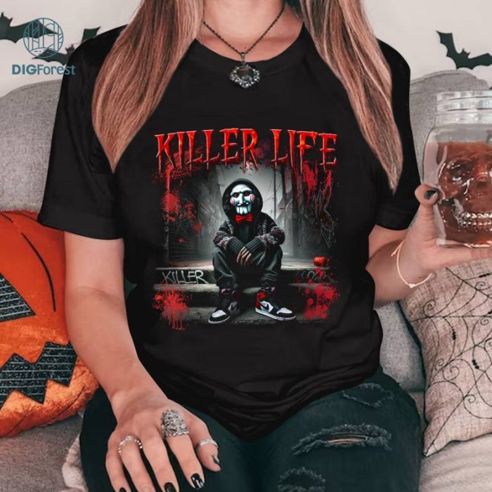 Horror Halloween Killer Life Jigsaw Shirt, Halloween Jigsaw Shirt, Horror Characters Shirt, Horror Nights Shirt, Scary Movie Halloween Shirt, Horror Fan Gift