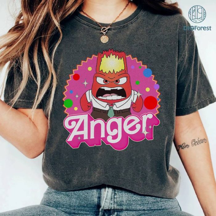 Vintage Inside Out Anger Shirt Inside Out Friends Shirt, Disney Inside Out Character Shirt, Magical Place Tees Disneyland Family 2024 Trip Shirt
