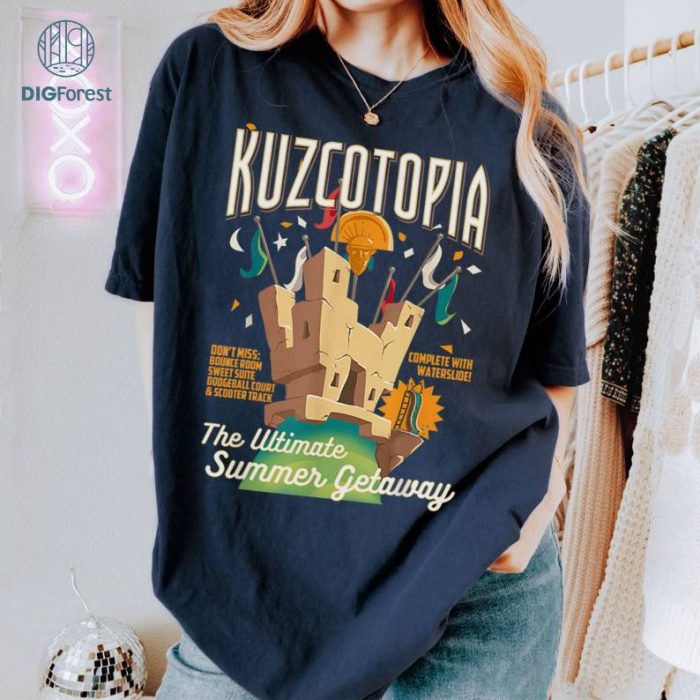 Retro 90s Disney The Emperor's New Groove Greeting From Kuzcotopia T-Shirt, Walt Disney World Tee, Disneyland Family Matching Shirts