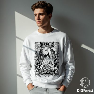 Disney The Nightmare Before Christmas PNG – Sally Scream Queen, Jack & Sally, Oogie Boogie Halloween Design