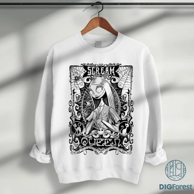 Disney The Nightmare Before Christmas PNG – Sally Scream Queen, Jack & Sally, Oogie Boogie Halloween Design