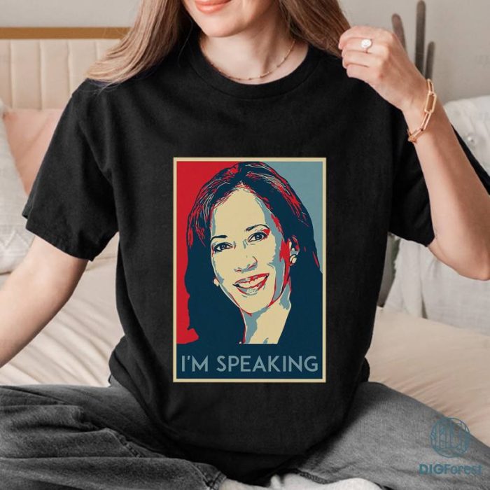 Kamala Harris Poster Shirt, I'm Speaking Shirt, President Day Shirt, Kamala Harris Shirt, Biden Harris 2024, Kamala For The People Png, Digital Download