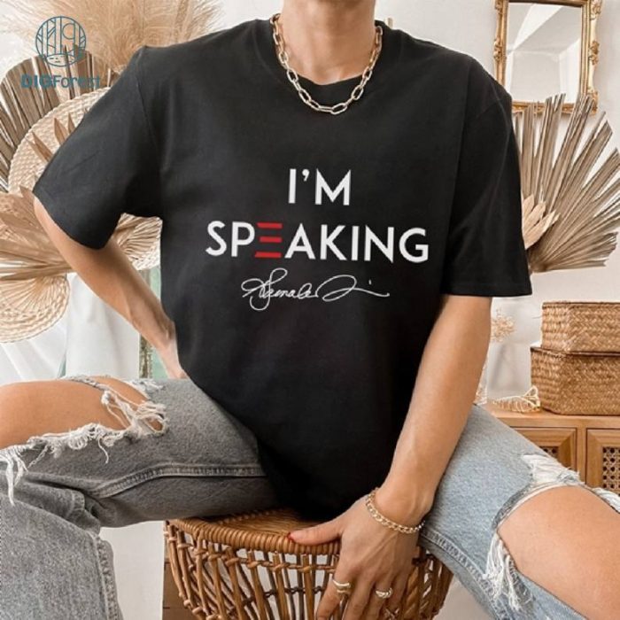 Kamala Harris I'm Speaking Shirt, President Kamala Harris 2024 Shirt, Elections 2024 Shirt, Female President Shirt, Digital Download