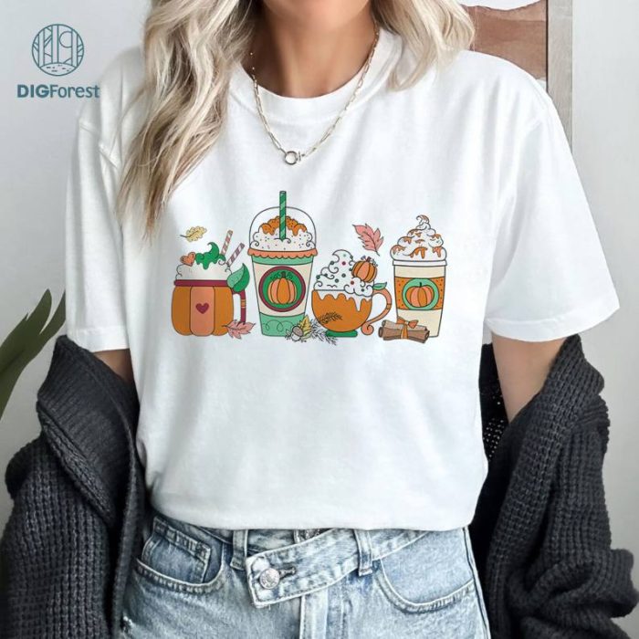 Pumpkin Spice Latte Shirt, Fall Coffee Shirt, Pumpkin Spice Shirt, Halloween Coffee Png, Fall Shirt, Halloween Spice Latte Png, Sublimation Design