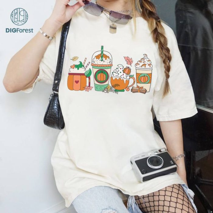 Pumpkin Spice Latte Shirt, Fall Coffee Shirt, Pumpkin Spice Shirt, Halloween Coffee Png, Fall Shirt, Halloween Spice Latte Png, Sublimation Design