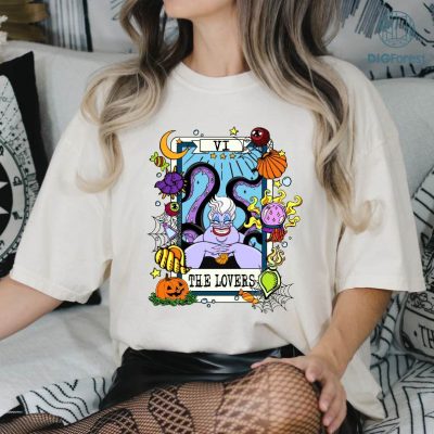 Disney Ursula Halloween Shirt, The Sea Witch Shirt, Halloween Png, Halloween Villains Shirt, Spooky Season Shirt, Tarot Card Halloween Shirt, Digital Download