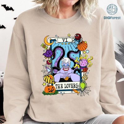 Disney Ursula Halloween Shirt, The Sea Witch Shirt, Halloween Png, Halloween Villains Shirt, Spooky Season Shirt, Tarot Card Halloween Shirt, Digital Download