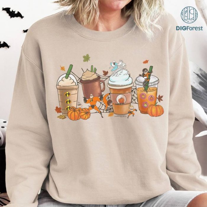 Disney Halloween Incredibles Coffee Shirt, Disneyland Halloween Coffee Tee, Trick Or Treat Shirts, Fall Pumpkin Spice Halloween Shirts, Coffee Lover Gift