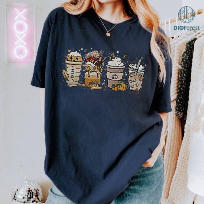 Fall Coffee Shirt, Pumpkin Spice Latte Sweatshirt, Coffee Lover Shirt, Halloween Pumpkin Spice Shirt, Cute Thanksgiving Shirt, Halloween Pumpkin Latte Drink Cup