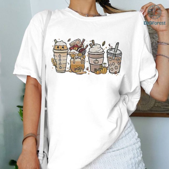 Fall Coffee Shirt, Pumpkin Spice Latte Sweatshirt, Coffee Lover Shirt, Halloween Pumpkin Spice Shirt, Cute Thanksgiving Shirt, Halloween Pumpkin Latte Drink Cup