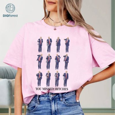 Trump You Missed Funny 2024 Shirt | Instant Download Donald Trump Tee | MAGA Support Shirt