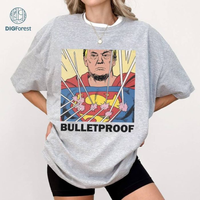 Trump 2024 Bulletproof Shirt, Trump Fight Shirt, Trump Assassination Shirt,Trump Shirt, Trump 2024 Shirt, Rebuplican Ready To Press Shirt, Instant Download