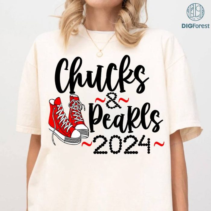 Kamala Chucks and Pearls Shirt, Kamala Harris President Shirt, I'm with Her, Kamala 2024 Shirt, Kamala Harris Download, Kam Harris 2024, Digital Download