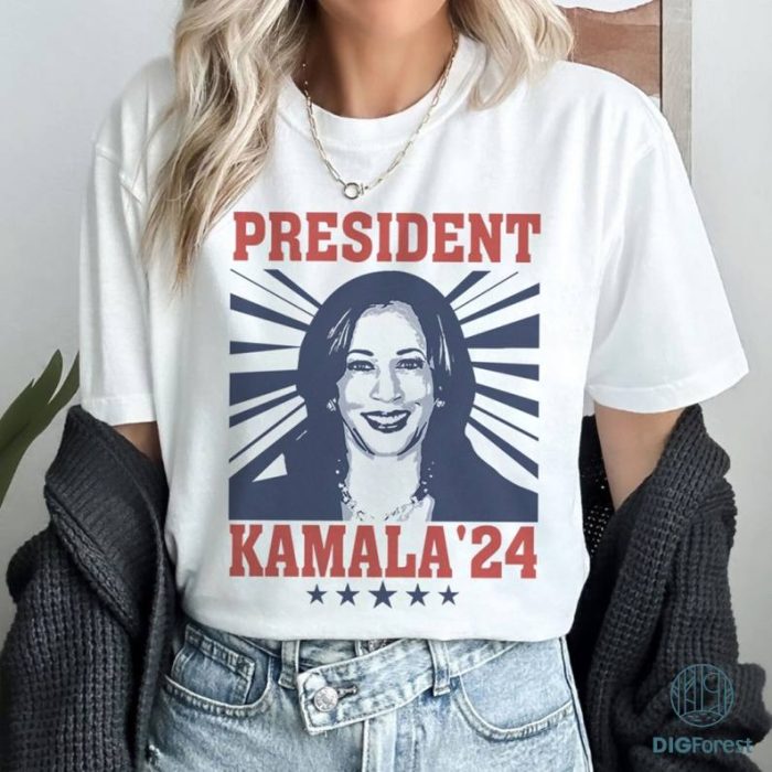 Kamala Harris 2024 President Shirt, President Kamala Harris 2024 Shirt, Elections 2024 Shirt, Female President Shirt, Digital Download