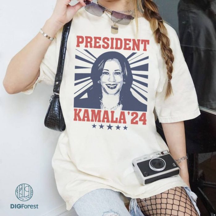 Kamala Harris 2024 President Shirt, President Kamala Harris 2024 Shirt, Elections 2024 Shirt, Female President Shirt, Digital Download