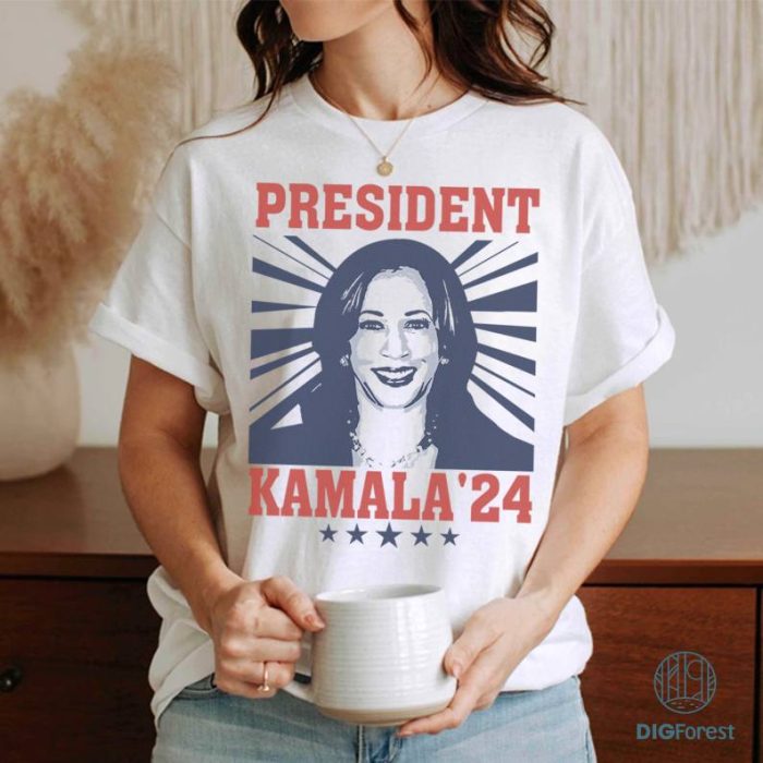 Kamala Harris 2024 President Shirt, President Kamala Harris 2024 Shirt, Elections 2024 Shirt, Female President Shirt, Digital Download