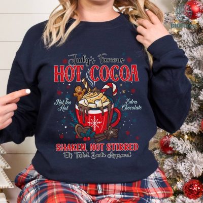 Judys Hot Cocoa Sweatshirt, Shaken Not Stirred, The Santa Clause Sweatshirt, Hot Cocoa Sweatshirt, Christmas Movie Shirt, Christmas Family