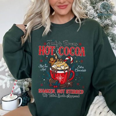 Judys Hot Cocoa Christmas Sweatshirt | The Santa Clause Movie Shirt | Cozy Family Holiday Wear