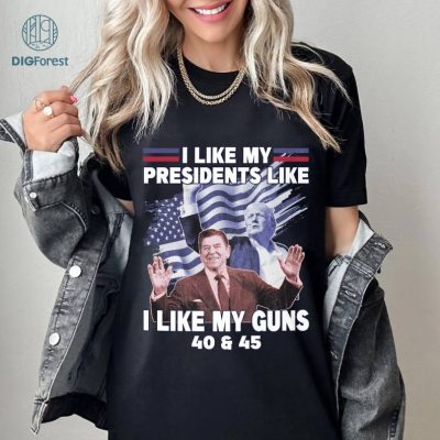 Trump And Reagan I Like My President Shirt | Trump 2024 Election Tee | MAGA Shirt for Trump Supporters
