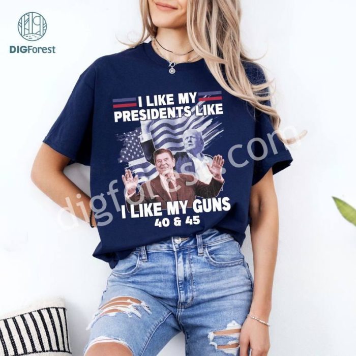 Trump And Reagan I Like My President Shirt | Trump 2024 Election Tee | MAGA Shirt for Trump Supporters