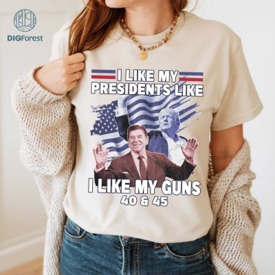 Trump And Reagan I Like My President Shirt | Trump 2024 Election Tee | MAGA Shirt for Trump Supporters