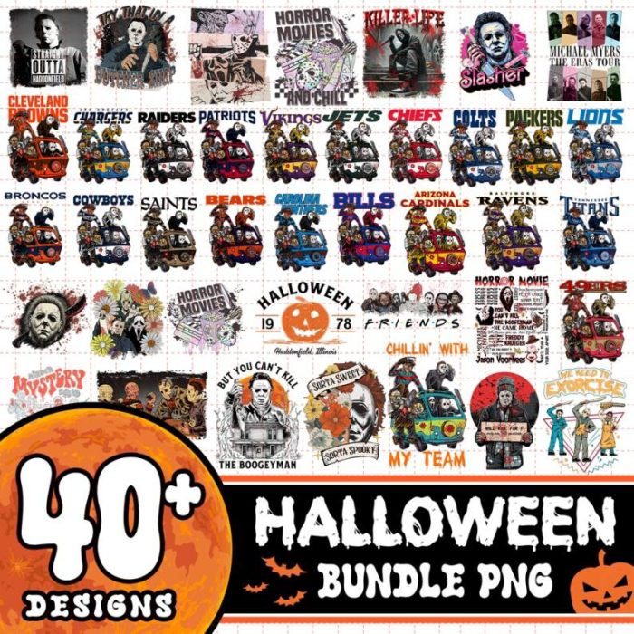 40+ Halloween Character Png Bundle, Horror Characters Png Bundle, Horror Friends Png Horror Bundle PNG, Horror Movie PNG, Halloween Png