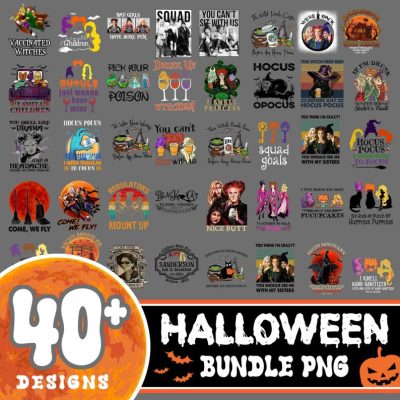 40+ Hocus Pocus Png Bundle, Halloween Png, Sandersonn Sisterss Png, Hocus Pocus Halloween, Witches Png, Halloween Digital Bundle