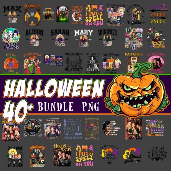 40+ Hocus Pocus Bluey Png Bundle, Hocus Pocus Mikey and Friend Png, Sandersonn Sisterss Png, Witches Png, Halloween Disneyland Bundle