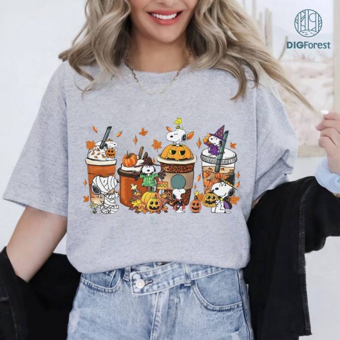 Snoopy Halloween Coffee Sweatshirt, Halloween Shirts, Trick or Treat, Disney Halloween Shirt, Halloween Coffee Shirt, Dog Shirt, Disney Trip Shirt